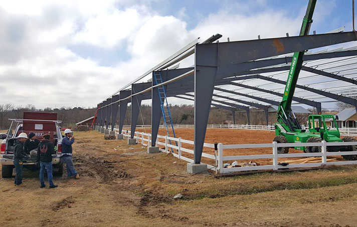 Covered Horse Arena Construction