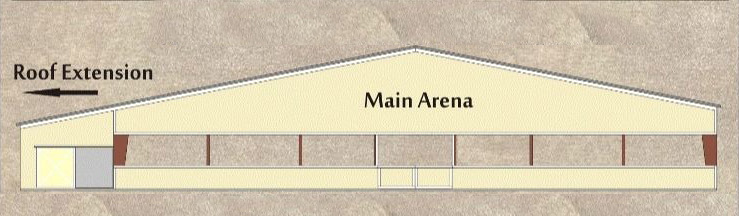 Roof Extension Covered Horse Arena Construction